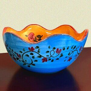 GUC - Certified International 'California Garden' Floral Salad / Serving Bowl